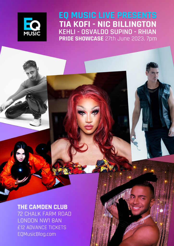 EQ Music Live Pride Showcase with Tia Kofi + special guests