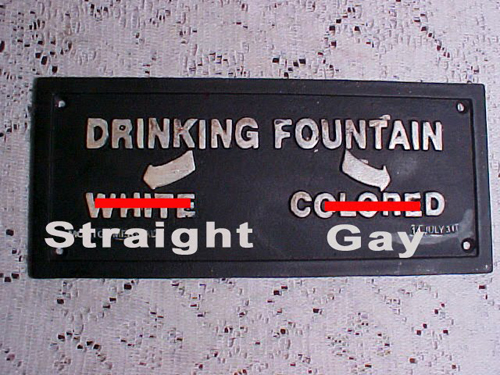 Segregation drinking fountain